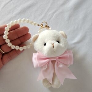Teddy Bear Keychain coquette